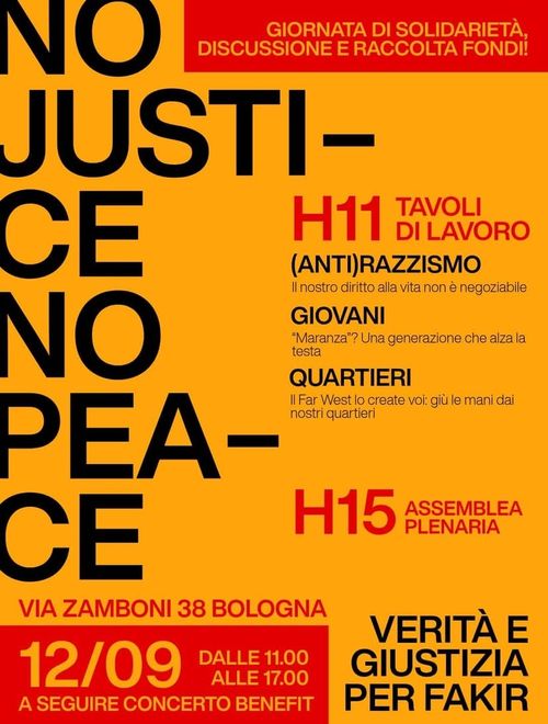No justice no peace