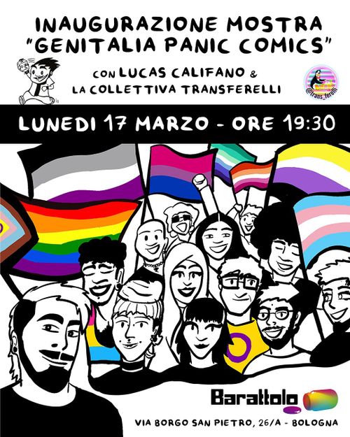 Inaugurazione mostra genitalia panic comics