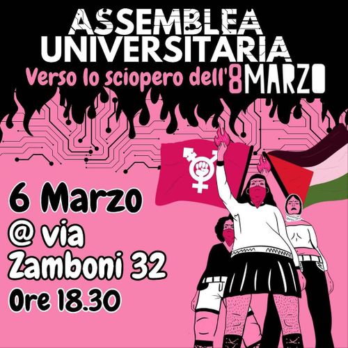Assemblea universitaria verso lo sciopero dell'8 marzo