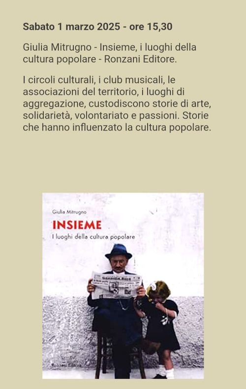 INSIEME - I LUOGHI DELLA CULTURA POPOLARE