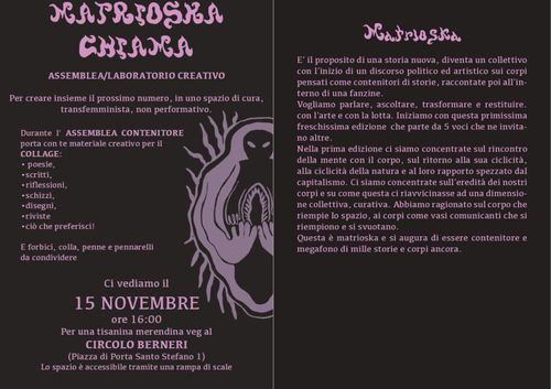 MATRIOSKA - assemblea e laboratorio creativo
